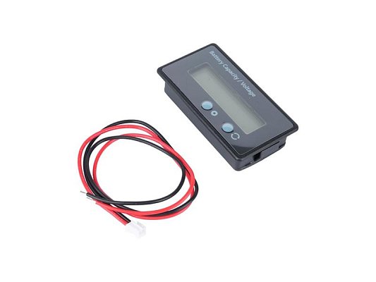 Voltmetr a ukazatel kapacity baterie 12-84V Green