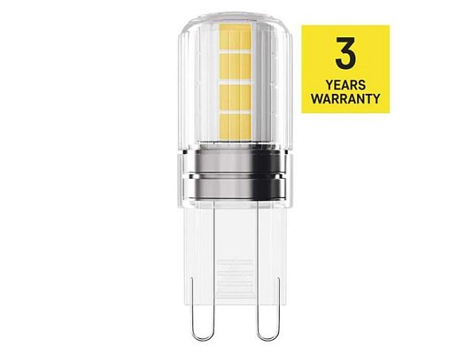 Žárovka LED JC G9 2,5W bílá teplá EMOS ZQ9D12