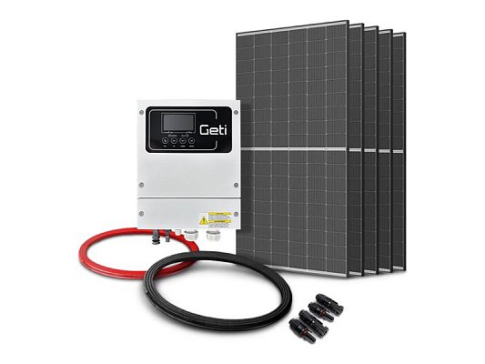 Sada pro solární ohřev vody GETI GWH02D 2250Wp 5x PV TRINA