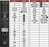 JVC LT-40VRF345I, RM-C3619 náhradní dálkový ovladač jiného vzhledu