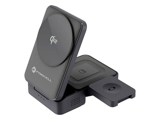 Nabíjecí stanice MagSafe FORCELL F-Energy 3v1 Flex Pro Qi2