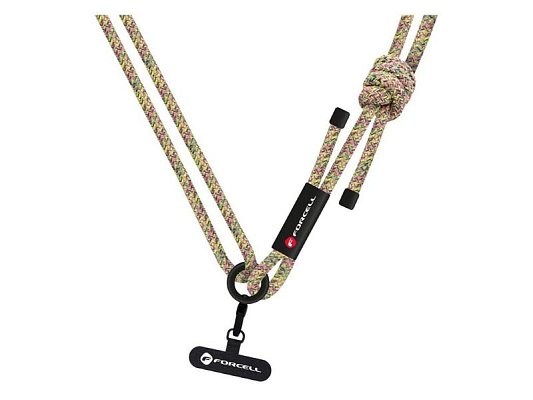 Crossbody šňůrka FORCELL F-Design S10X165 Green - nastavitelná