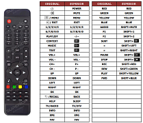 Amiko Viper 4K náhradní dálkový ovladač jiného vzhledu