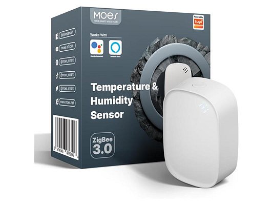 Smart senzor teploty a vlhkosti MOES ZSS-S01-TH-C-MS ZigBee Tuya