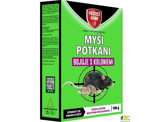 Rodenticid proti myším a potkanům Rodic Difetec P-29F 150g