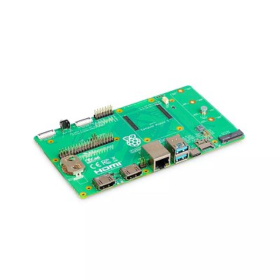 Raspberry Pi Compute Module 5 IO Board zprostředkovává všechny rozhraní modulu Compute Module 5.Poskytuje platformu pro vývoj a referenční základní desku, což zkracuje dobu uvedení na trh pro návrhy založené na Compute Module 5.
