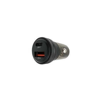 rychlonabíječka do auta 30W USB-C + A
