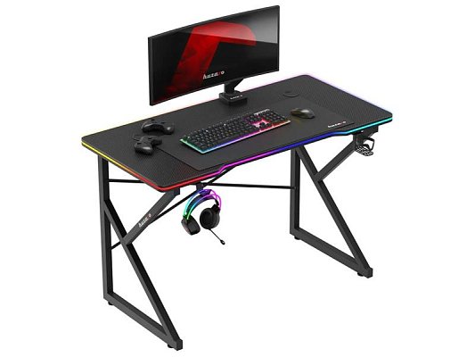 Stůl herní HUZARO Hero 1.7 RGB Black 120cm