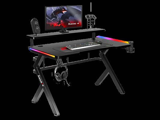 Stůl herní HUZARO Hero 5.0 RGB Black 120cm