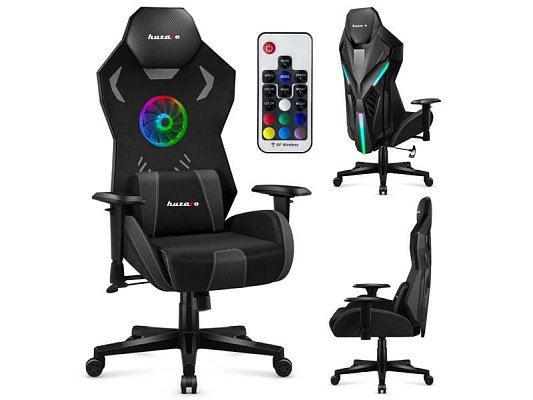 Křeslo herní HUZARO Combat 7.6 RGB Black