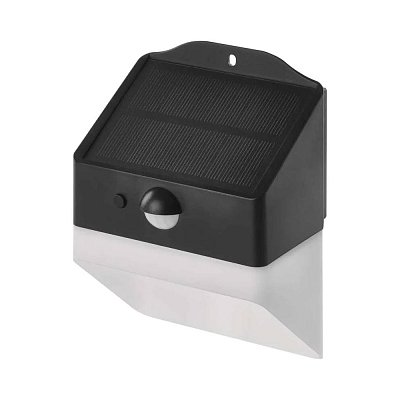 Solární LED svítidlo, PIR, IP65, 220lm, neutrální bílá