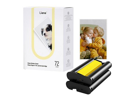 Papír pro samolepky LIENE PixCut 4x6" 72 listů + 2 kazety