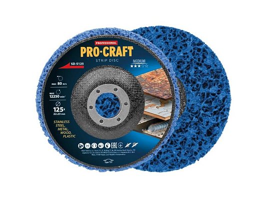 Kotouč brusný Clean & Strip 125mm PROCRAFT SD-S125