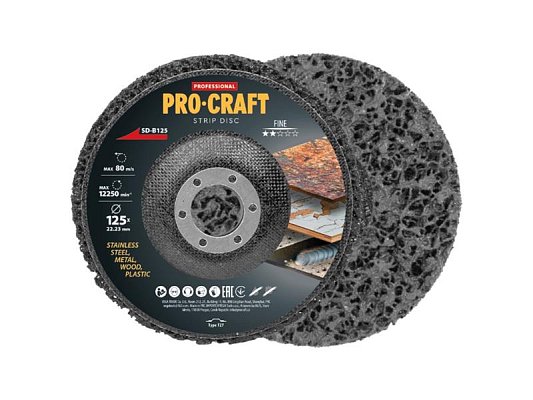 Kotouč brusný Clean & Strip 125mm PROCRAFT SD-B125
