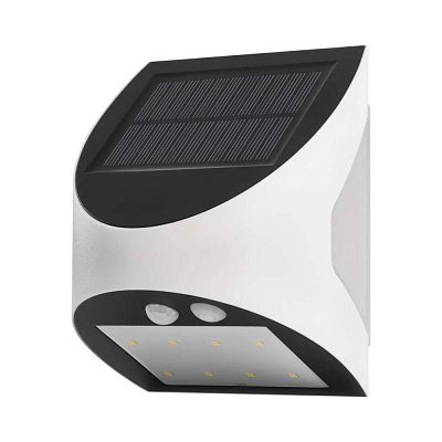 Solární LED svítidlo, PIR, IP54, 240lm, neutrální bílá