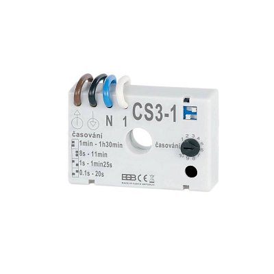 Spínač pod vypínač CS3-1 je určen pro spínání ventilátorů.