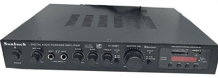 Zesilovač 5.0, rádio, bluetooth, přehrávač MP3, Sunbuck AV-298BT černý