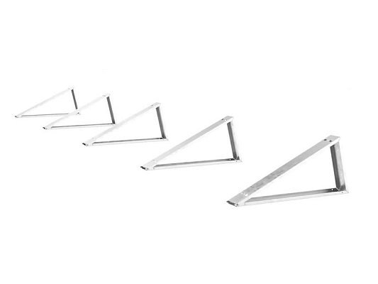 Montážní systém pro panely na rovnou střechu 25° - trojúhelníková podpěra 5 ks (rozložená)