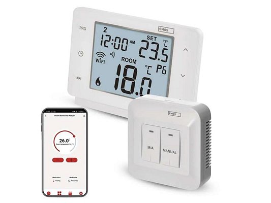 GoSmart termostat EMOS P56211 bezdrátový WiFi Tuya