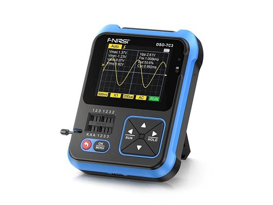 Osciloskop, generátor funkcí a tester součástek FNIRSI DSO-TC3