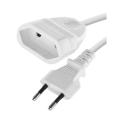 Prodlužovací kabel 230V, 5m, 1x zásuvka, bílý
