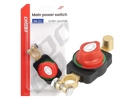 Bateriový odpojovač 12V-48V max 275A AMiO-04830