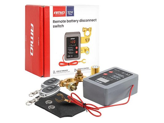 Dálkový bateriový odpojovač 12V 240A (BATT) AMiO-04832