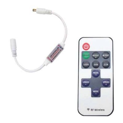 Stmívací ovladač s 11 tlačítky a DC konektorem