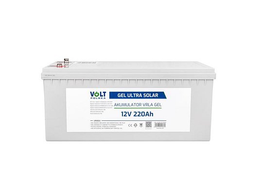 Baterie gelová 12V 220Ah V-PRO ULTRA SOLAR DEEP CYCLE