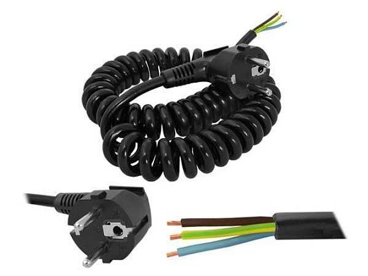 Flexo šňůra kroucená 3x1,0mm2 5m HADEX N255F