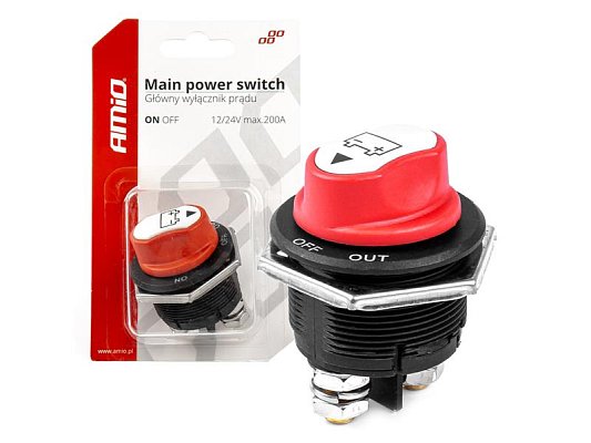 Bateriový odpojovač 12V 24V 200A AMiO-03027