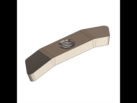 Matice obdélniková 12x56,7x5 úhlová