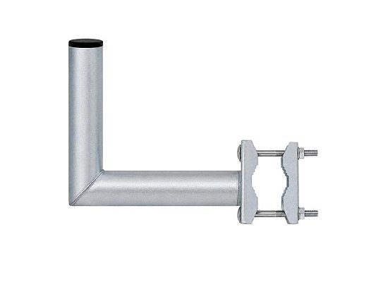 Anténní držák 15cm na balkon s třmenem, trubka 42/2mm, výška 11,5cm