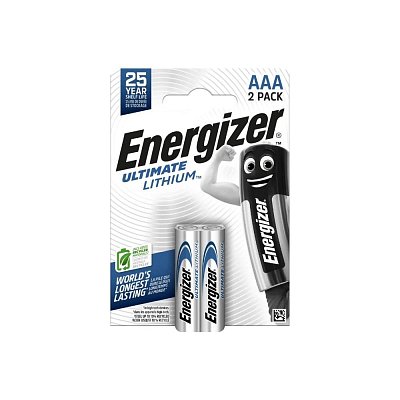 Lithiová primární baterie 1,5V, 1250 mAh, AAA, blistr 2ks