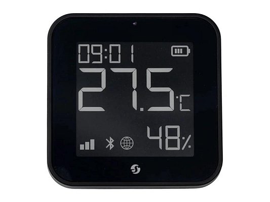 Smart senzor teploty a vlhkosti SHELLY ZB Black ZigBee