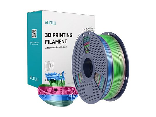 Filament SUNLU PLA+ Silk 06 1kg Rainbow 1,75mm