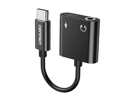 Adaptér DENMEN DU07 USB-C/JACK 3,5mm (pro poslech hudby)