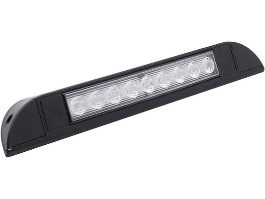 LED světlo 12-24V do karavanu nebo lodě černé, délka 255mm