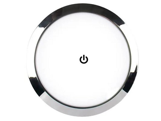 LED podhledové světlo do karavanu s dotykovým vypínačem, 12-24V - 18cm