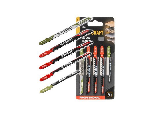 Plátky do přímočaré pily PROCRAFT JB6 5ks