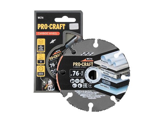 Kotouč řezný karbidový 76mm PROCRAFT WC76