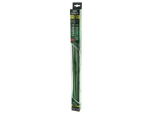 Ploché stěrače COMPASS FLAT SET 530+480mm GREEN OCT I/FAB I