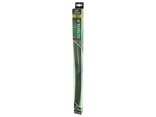 Ploché stěrače COMPASS FLAT SET 610+480mm GREEN OCT II