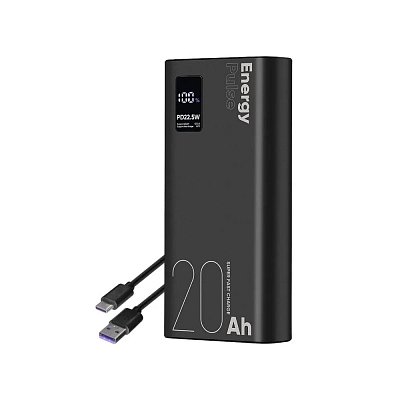 Powerbanka EnergyPulse 20000mAh 22,5W černá