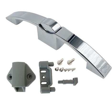 Nábytkový zámek do karavanů chrom - push lock