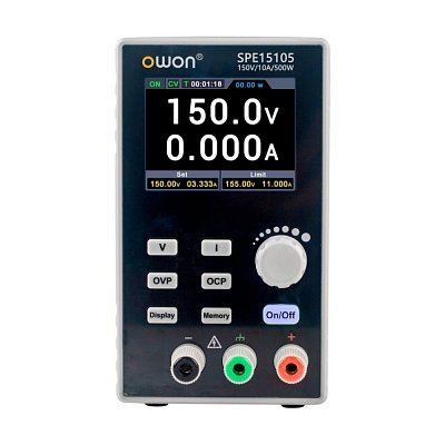 Laboratorní zdroj,0-150V/10A, 500W, 2,8'' LCD, 4 paměti