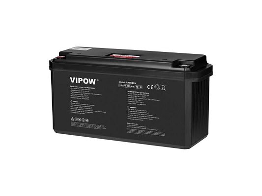 Baterie LiFePO4 25,6V 100Ah VIPOW BAT0495 s BMS