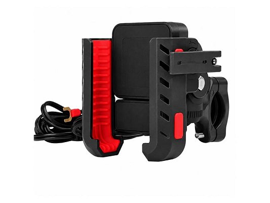 Voděodolný držák telefonu na kolo/motocykl CARCLEVER r16USBC s USB nabíječkou