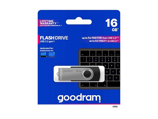 Flash disk GOODRAM USB 3.2 16 GB černý