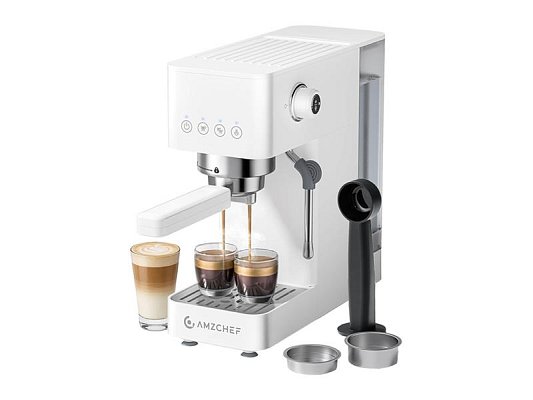 Pákový kávovar AMZCHEF CE-EM3131-WT bílý